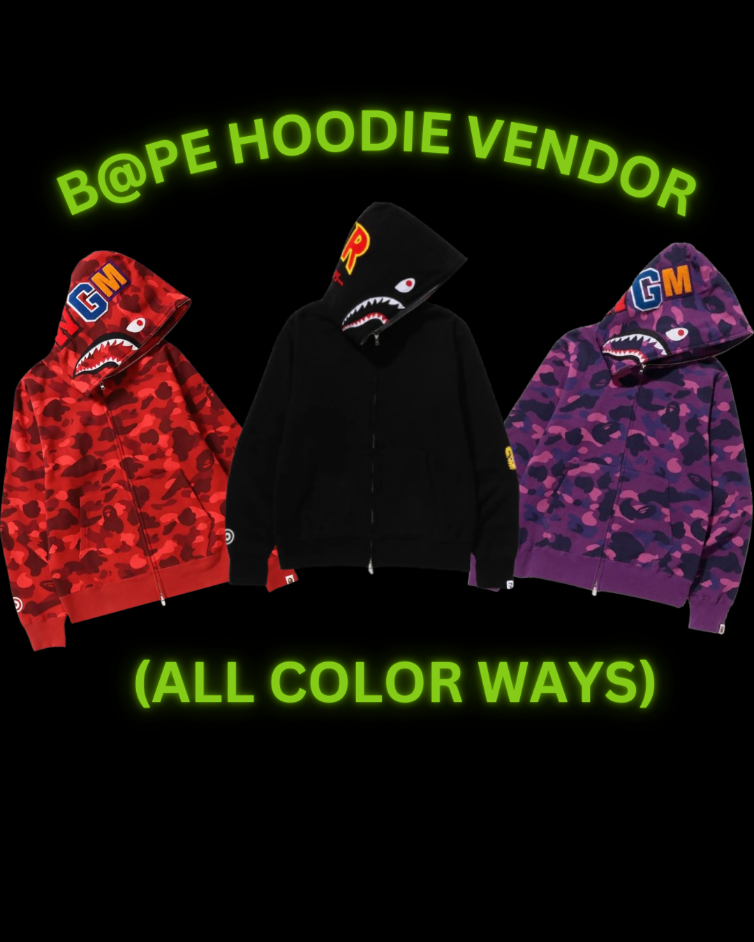 B@PE Hoodie Vendor